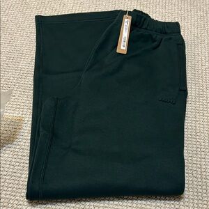 Skims Cotton Fleece Classic Straight Leg Pant Limited Ed Spruce Sold Out Color